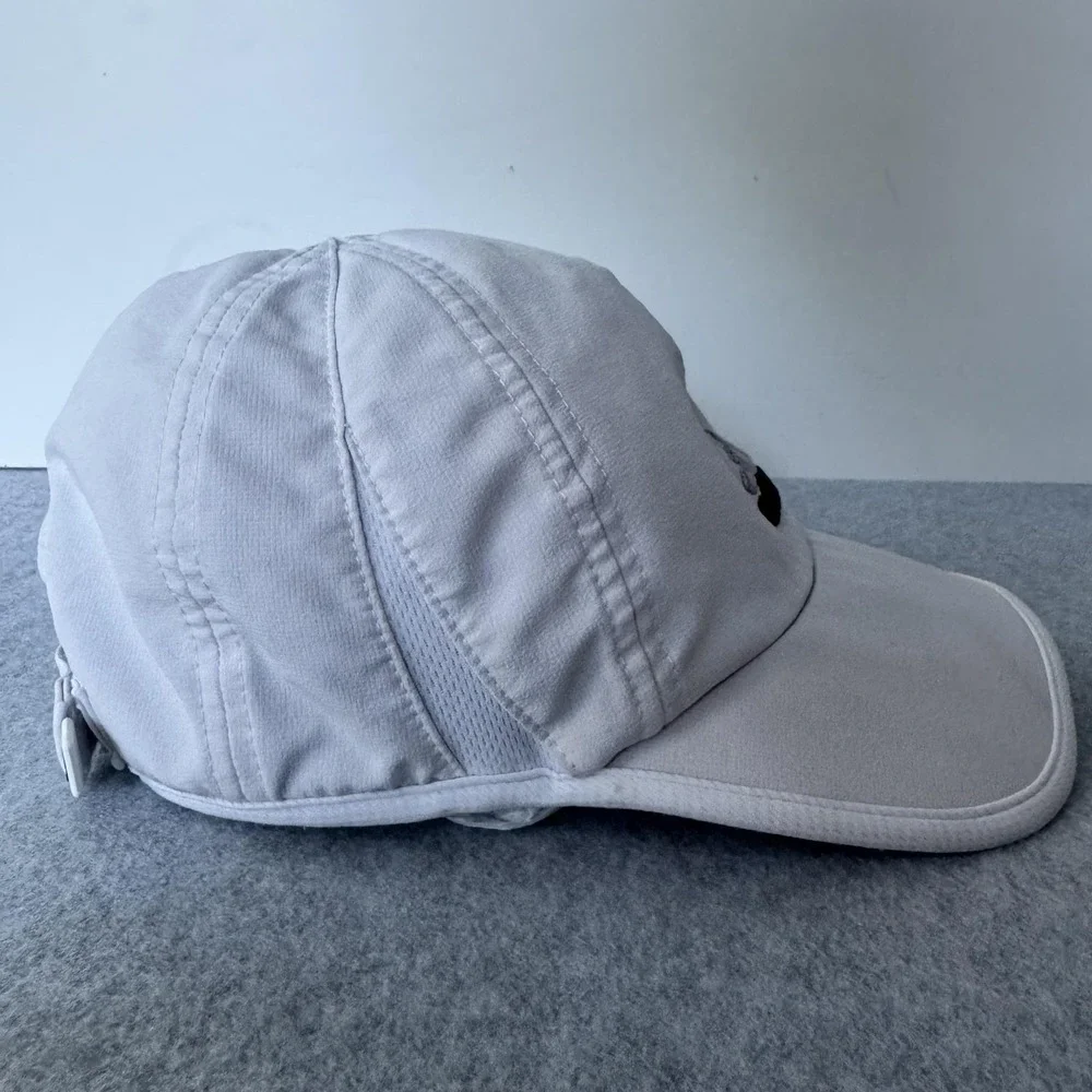 Adidas Hat Cap Strap Back White Logo One Size Fits All Mens Twill Performance